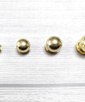 Mini Brass Ball Knob For Tiny Jewelry Boxes And Small Drawers Solid Polished Brass Hardware 0.5 Inch Diameter M4 Mount