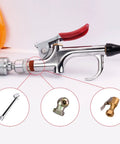 Two Piece Swivel Air Plug One Quarter Inch NPT Male Thread Steel Quick Connect Air Tool Coupler Plug Corrosion Resistant With Pre Applied Sealant To Reduce Hose Twist And Wrist Strain Industrial Grade on air tool hose