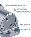 Adjustable Automatic Soft Door Closer For Home Office And Fire Doors Hydraulic closer speed regulation valve close-up