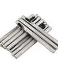 Leather Craft Hollow Hole Punch Set Pro Grade 7 Piece Round Punch Tool Range knurled forged steel punches