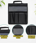 Heavy Duty Garden Pouches For Kneeler With Handle, Portable Tool Organizer Bags With Multiple Pockets, Outdoor Gardening Kneeling Stool Storage, Durable Nylon And Latex Construction, Great Gift For Women Moms And Dads
