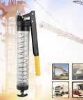 6000 PSI Grease Gun With Transparent Tube For Automotive Industrial And Agricultural Equipment Heavy Duty Lubrication Tool
