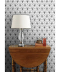 Top Shelf Black And White Pvc Free Type Ii Professional Wallpaper With Fresh Matte Linen Texture Dang Tough Build For Busy Kitchens Bathrooms And Commercial Zones Paste To Paper Custom Printed Just For You, featuring a subtle linen weave pattern.