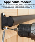 Heavy Duty 150 Pack 8X1 Inch Phillips Head RV Screws In Durable White Coating used with drill on wooden surface.
