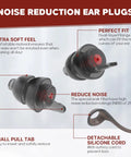 High Fidelity Concert Earplugs For Musicians And DJs On Gigs, Two Pairs Of Reusable Noise Reduction Earbuds features and parts.