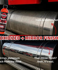 Big Rig And Semi Truck Metal Polishing Complete Kit With Buffing Wheels Buffing Compound Safety Flanges 12 Piece Aluminum Polishing System Sanding Discs Microfiber Cloths And Rebel Red Liquid Metal Polish used on oxidized truck tank for mirror finish
