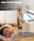 Adjustable Universal Hands Free Automatic Door Closer With Hydraulic System for high traffic doors in nursery setting