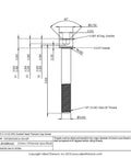 Pro Grade 1/2-13 X 3-1/2 Inch Socket Head Cap Screws Made From Grade 5 Titanium Alloy detailed drawing with dimensions.