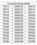 Corresponding model chart for Sprag Clutch Bearing ASNU40 40x90x33mm With Keyway for Industrial Drives Built Tough Hardened Steel Precision Machined Secure Keyed Fit in Mechanical Transmission Systems