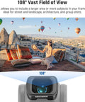 Person sitting with Osmo Pocket using 0.75x Wide Angle Lens With 108 Degree Field Of View And ND2 32 CPL Diffusion Filter Set