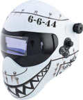 Pro Grade Auto Darkening Welding Helmet With 180 Degree Exterior ADF, ear to ear vision, colorful design on lightweight hood