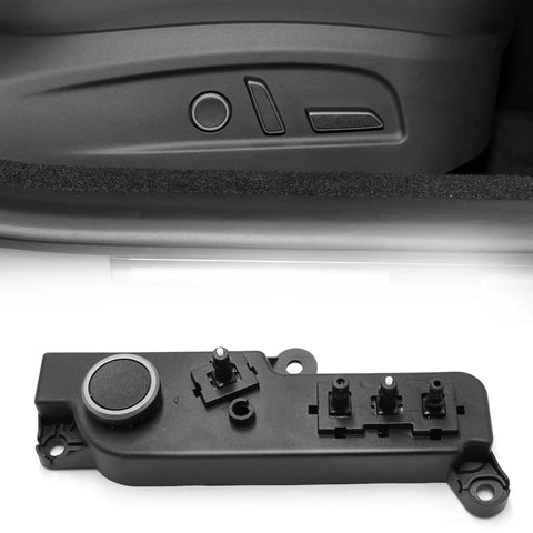 Smooth Operator Power Seat Control Switch With Button Cover Direct Fit For Tesla Model 3 And Model Y Front Passenger Side 2017 To 2022 No Sweat Swap Job, black plastic switch with adjustment buttons.