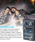 Musicians playing with Digital Reverb Guitar Pedal With Nine Modes Including Spring Church Plate Shimmer And More MOD Control And Trail Bypass Atmosphere R14.