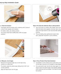 Caulk Tape Self Adhesive Sealant Strip Waterproof 1.5 Inch By 10.5 Foot For Kitchen Bathroom Sink Shower Bathtub Toilet Edges Edge Protector With Sealing Tool DIY Friendly installation guide