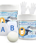 Marine Epoxy Putty 200g Two Component Underwater Repair Stick That Holds Up White Marine Grade Waterproof For Holes Gaps Dents Cracks