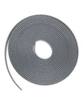 Hardcore 2M Polyurethane Timing Belt With Reinforced Steel Core Open Cut Layout For Precision 3D Printers And Cnc Machines in gray roll.