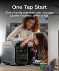 Family using Delta Pro 3 Portable Power Station With 4096Wh LFP Battery Expandable To 48kWh 120V 240V 4000W AC Output 6000W With XBoost