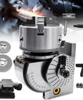 Heavy Duty Dividing Head Kit Featuring Rock Solid Rotary Indexing Slick 3 Jaw Chuck Tailstock And Precision Plates for CNC Mill