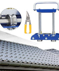 Lightweight 3 Station Sheet Metal Bender Roller For 0 To 90 Degree Bends Ideal Metal Roofing Tool For Steel Aluminum Copper in use