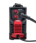 Front view of 90i FC Flux Core Wire Feed Welder Weld-Pak Portable 120V Welding Machine with adjustment knobs and cord.