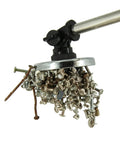 Heavy Duty 30Lb Telescoping Magnetic Pickup Tool With 36 Inch Reach And Large 2.36 Inch Magnet picking up metal screws