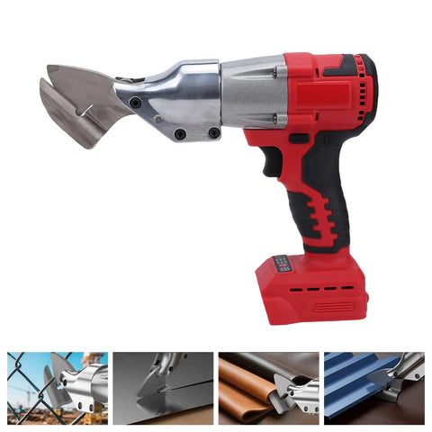 Epic Cordless Metal Shears With 360 Rotating Head And Variable Speed For Cutting Stainless Steel and Iron close-up view.