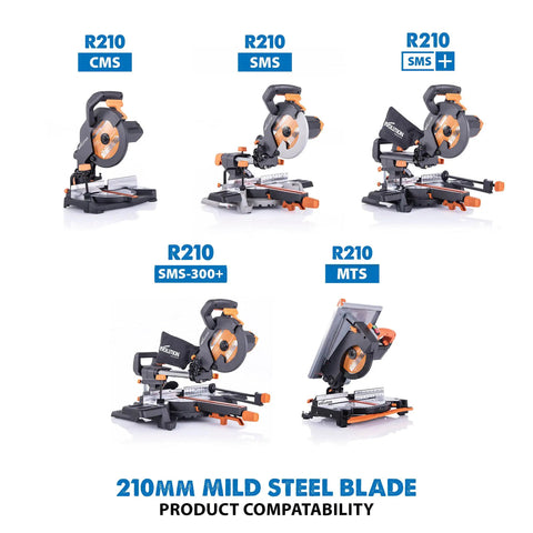 Collage of table saws compatible with 10 Inch TCT Saw Blade For Mild Steel And Ferrous Metal, 52 Teeth, 1 Inch Arbor, 10BLADEST.