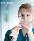 Top Shelf 60 ML Luer Lock Syringes Without Needles, held by a person in medical attire, precision measurement visible.