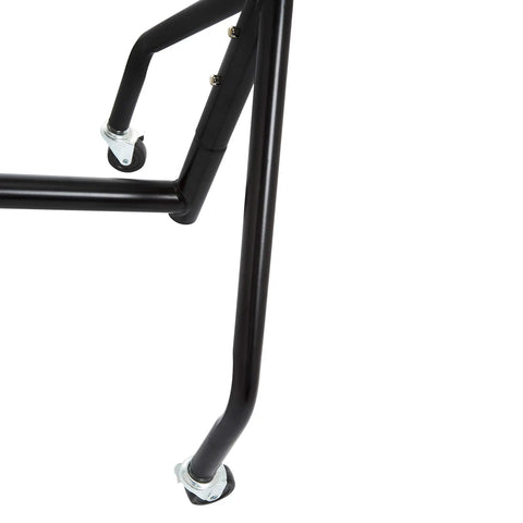 Heavy Duty Rolling Garment Rack With Solid Steel Frame And Smooth Gliding Casters Keeps Your Fit Stacked And Ready Without Any Fuss For Home Or Workshop Spaces Featuring Easy Peasy Assembly And Sleek Black Finish