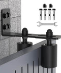 Adjustable Sliding Gate Roller Hardware Kit With Heavy Duty Steel Wall Mount Bracket And Nylon Roller Guide for doors