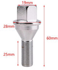 Premium Grade Wheel Studs Kit Perfect For Jeep Cherokee Renegade And Compass Models From 2014 To 2025 With Tough Durability And Secure Fitment To Keep Your Ride Safe On Roads, 60mm steel lug bolt