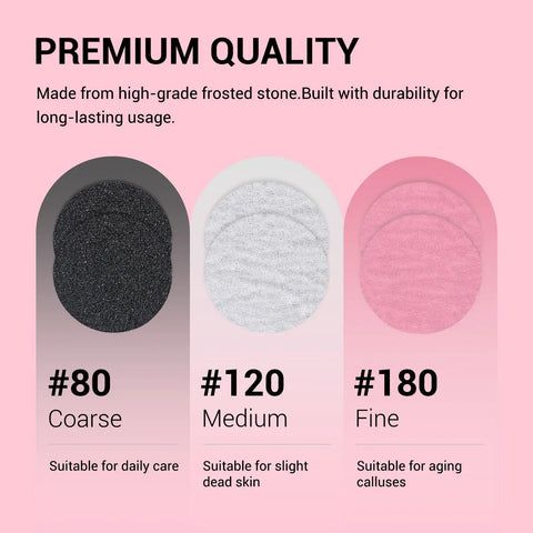 60 Pcs Replacement Sandpaper Discs With 25mm Metal Mandrel Bit For Electric Foot File And Nail Drill, Pro Grade Grit Set