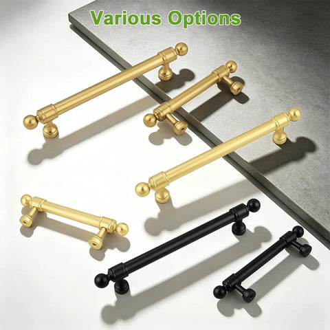 10 Pack 5 Inch Matte Black Cabinet Handles And Drawer Pulls With Solid Build, Scratch Resistant And Rust Proof Finish, Displayed on Surface