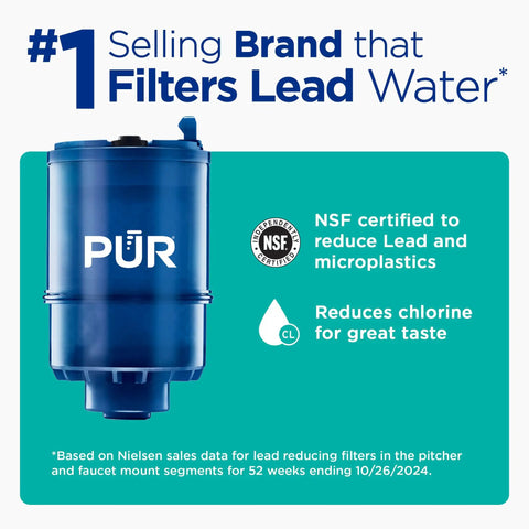 Vertical Faucet Mount Water Filtration System With Lead Reducing Filter No Brainer Easy Install 100 Gallon Capacity Compatible