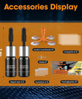 Dope Pro Grade Windshield Repair Kit 2 Pack With Suction Cup And Universal Glass Crack Repair Resin display with accessories.