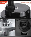 Close-up views of Rear Left Wheel Bearing And Hub Assembly With Abs For Toyota Highlander Fwd Only Compatible With 2008 3.5L V6 And 2009 2013 2.7L I4 Models 5 Lug Hub Designed For Durable Quiet Ride And Easy Install.