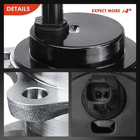 Close-up views of Rear Left Wheel Bearing And Hub Assembly With Abs For Toyota Highlander Fwd Only Compatible With 2008 3.5L V6 And 2009 2013 2.7L I4 Models 5 Lug Hub Designed For Durable Quiet Ride And Easy Install.