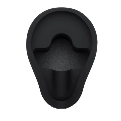 Top view of Portafilter Holder And Tamping Station For Espresso, 304 Stainless Steel With Silicone Espresso Holder Tamper Stand Fits 58mm Portafilters, Stable Non Slip Base, Black Pro Grade Daily Espresso Routines