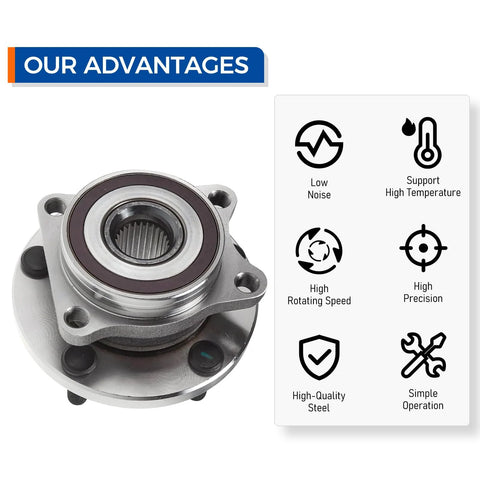 2 Pack Front Wheel Bearing And Hub Assembly 513302 Direct Replacement For 2019 To 2021 Subaru Forester And 2019 Ascent