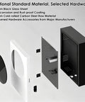 Heavy Duty Wall Mounted Outdoor EV Charger Storage Box With Key And Combo Lock Built Tough Weatherproof Shell Enclosure components layout