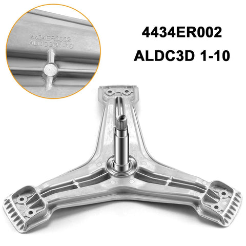 Washer Spinner Support Replacement For LG Front Load Washer Rear Drum Spider 4434ER0002D metal frame detailed view