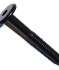Hard To Find Black Flat Hex Head Fastener Set For Furniture, Cabinetry, And DIY Projects, Joint Connector Bolt 1/4-20 x 1.97 In