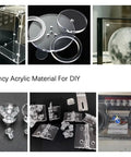 Lightweight Acrylic Screws And Nuts M6 Metric Hardware Kit 200 Pieces Assorted Lengths 8 To 25 Millimeters on clear acrylic components for DIY projects.