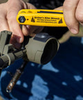 Using Nine Hex Keys Allen Wrench Set With Secure Bolt And Nut Assembly for bow maintenance adjustment