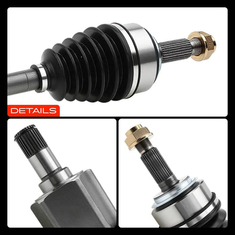 Close-up details of Front Left Driver Side CV Axle Shaft for Honda CRV 2002 2006 And Honda Accord 2003 2007 L4 2.4L Manual Transmission