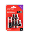 Craftsman 6-piece high-flow fittings kit, aluminum, 1/4-in NPT threads, front view