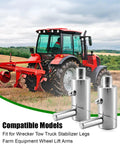 1/2 Inch Spring Loaded Twist Lock Plunger Pin Cam Latch For Wrecker Tow Truck near red tractor with plow.