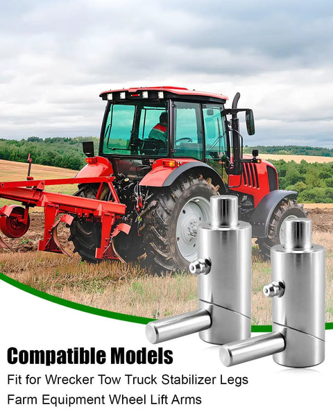 1/2 Inch Spring Loaded Twist Lock Plunger Pin Cam Latch For Wrecker Tow Truck near red tractor with plow.