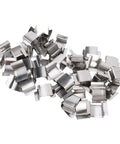 Sturdy Stainless Steel Greenhouse Clips For Climbing Plants, Glazing Sprung G Clamp Holders, Garden Maintenance Tool Set, Weatherproof Plant Securing Clips, 50 Pcs, stacked