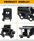 Mini Excavator Quick Change Hitch Coupler With 25mm Pin for 0.8 to 2 Ton Machines, viewed from multiple angles, made of steel